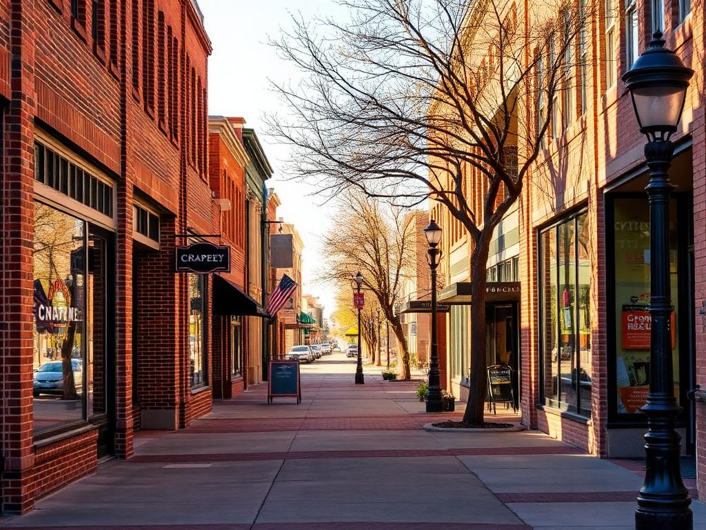Historic Main Street, Grapevine Texas trade area landmark